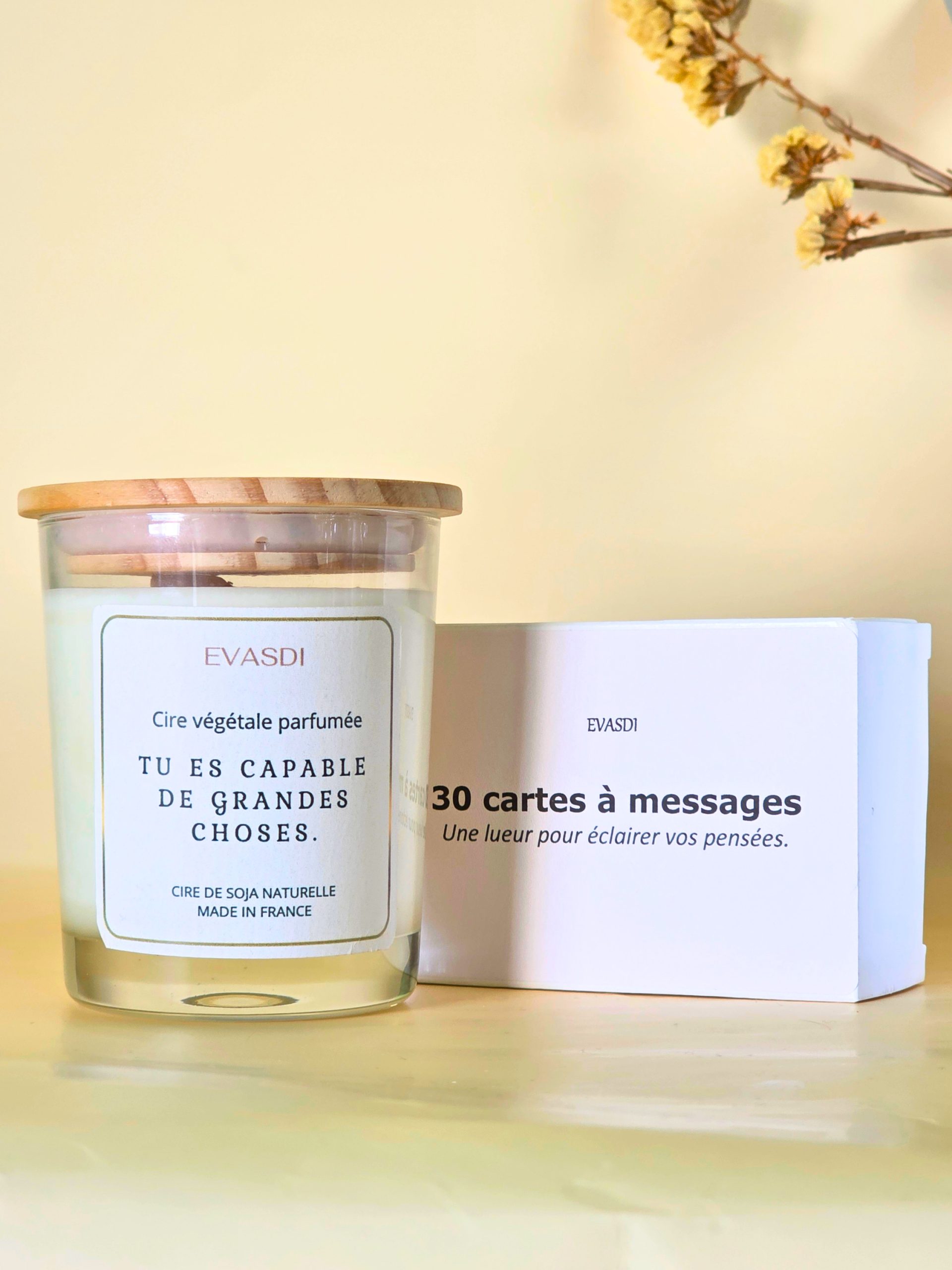 bougie à message