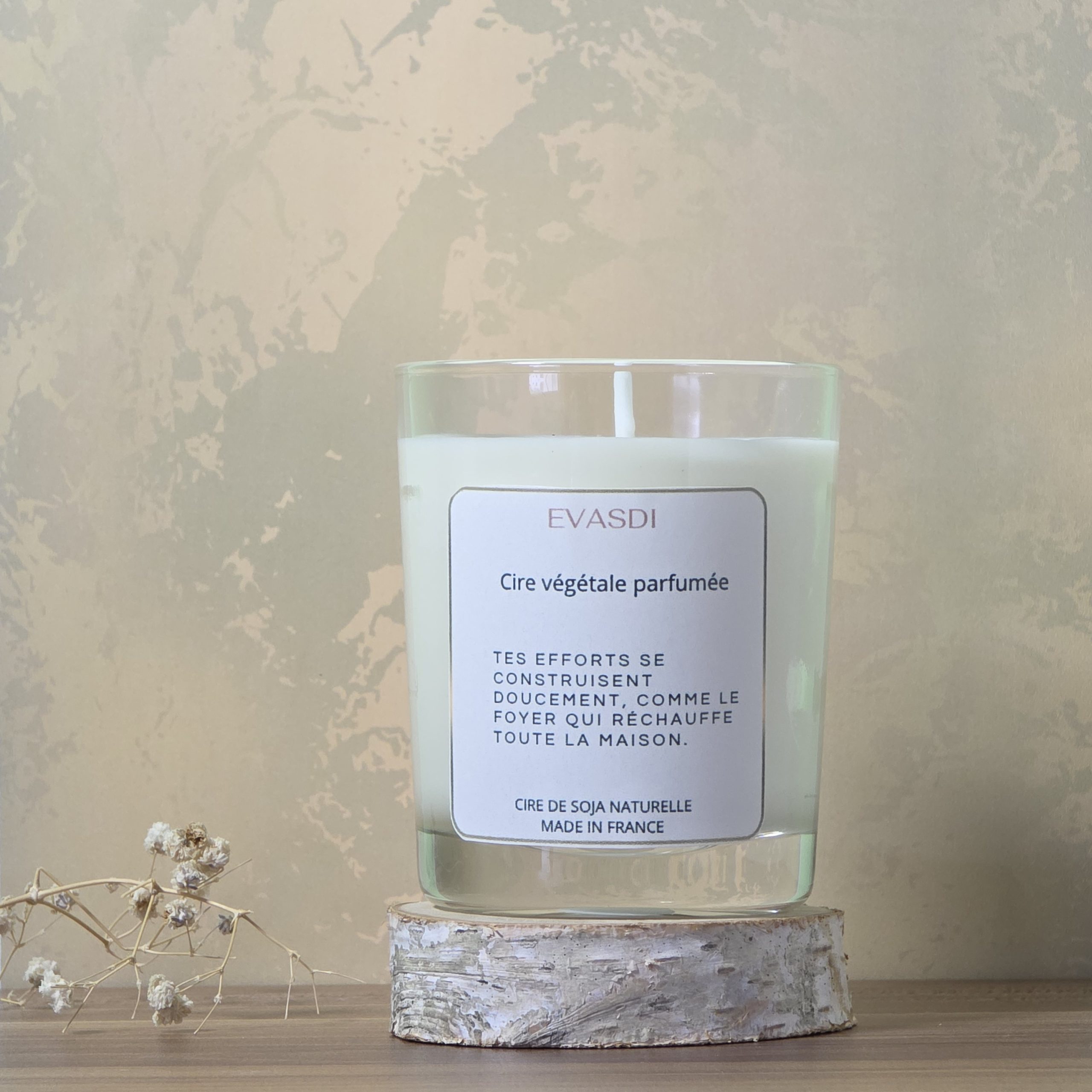bougie parfumée feu de cheminé