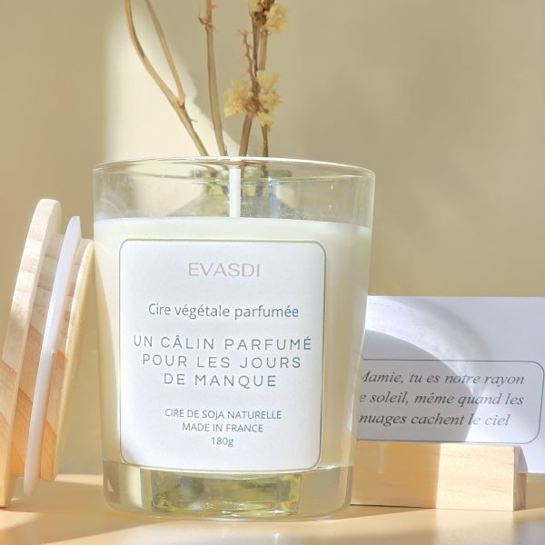bougie parfumée à messages