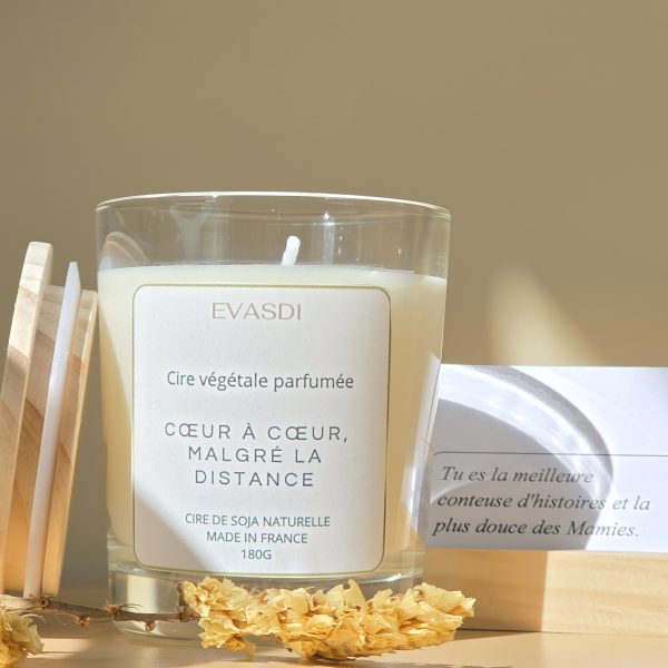 bougie à messages et cartes d'affirmations