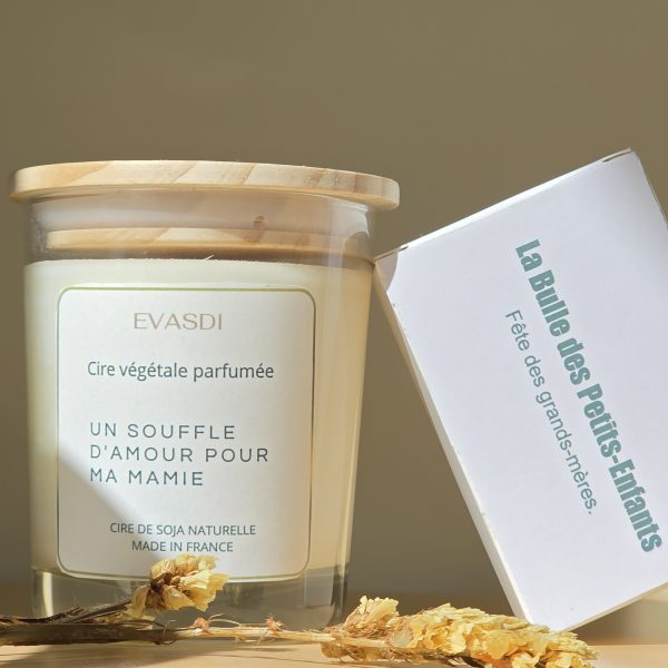 bougie parfumée à messages evasdi