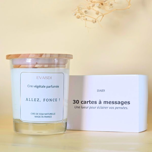 bougie parfumée à message