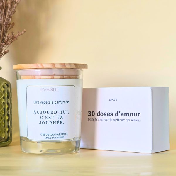 bougie parfumée à message