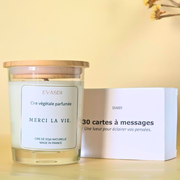 bougie parfumée à message