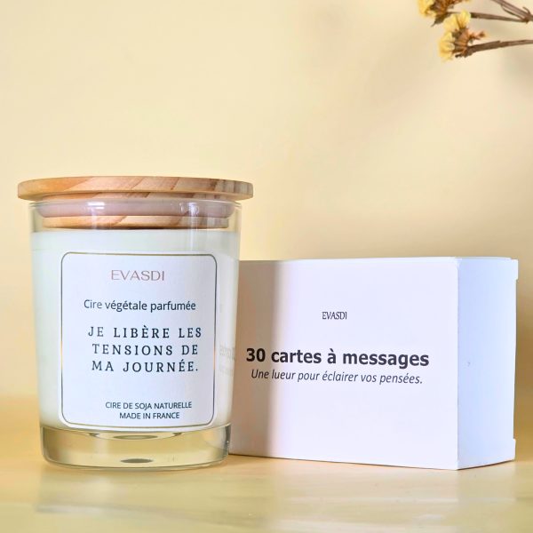 bougie parfumée à message