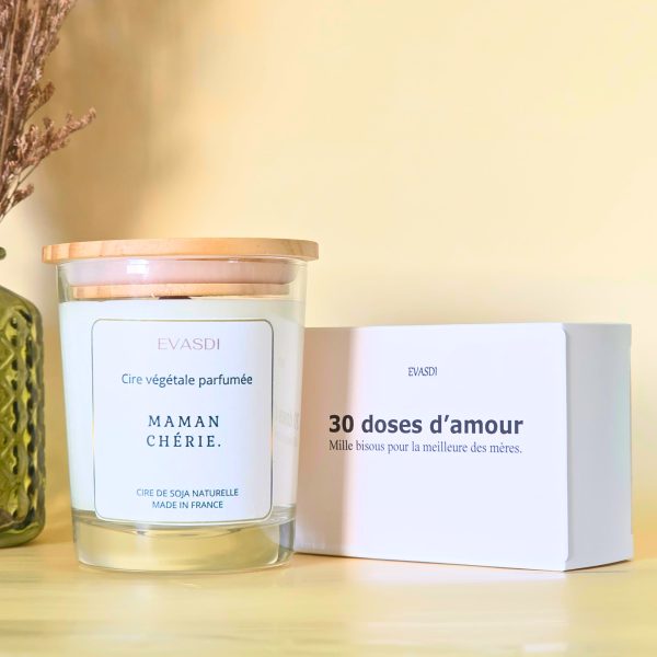 bougie parfumée à message
