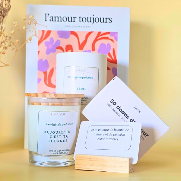 bougie parfumée à message