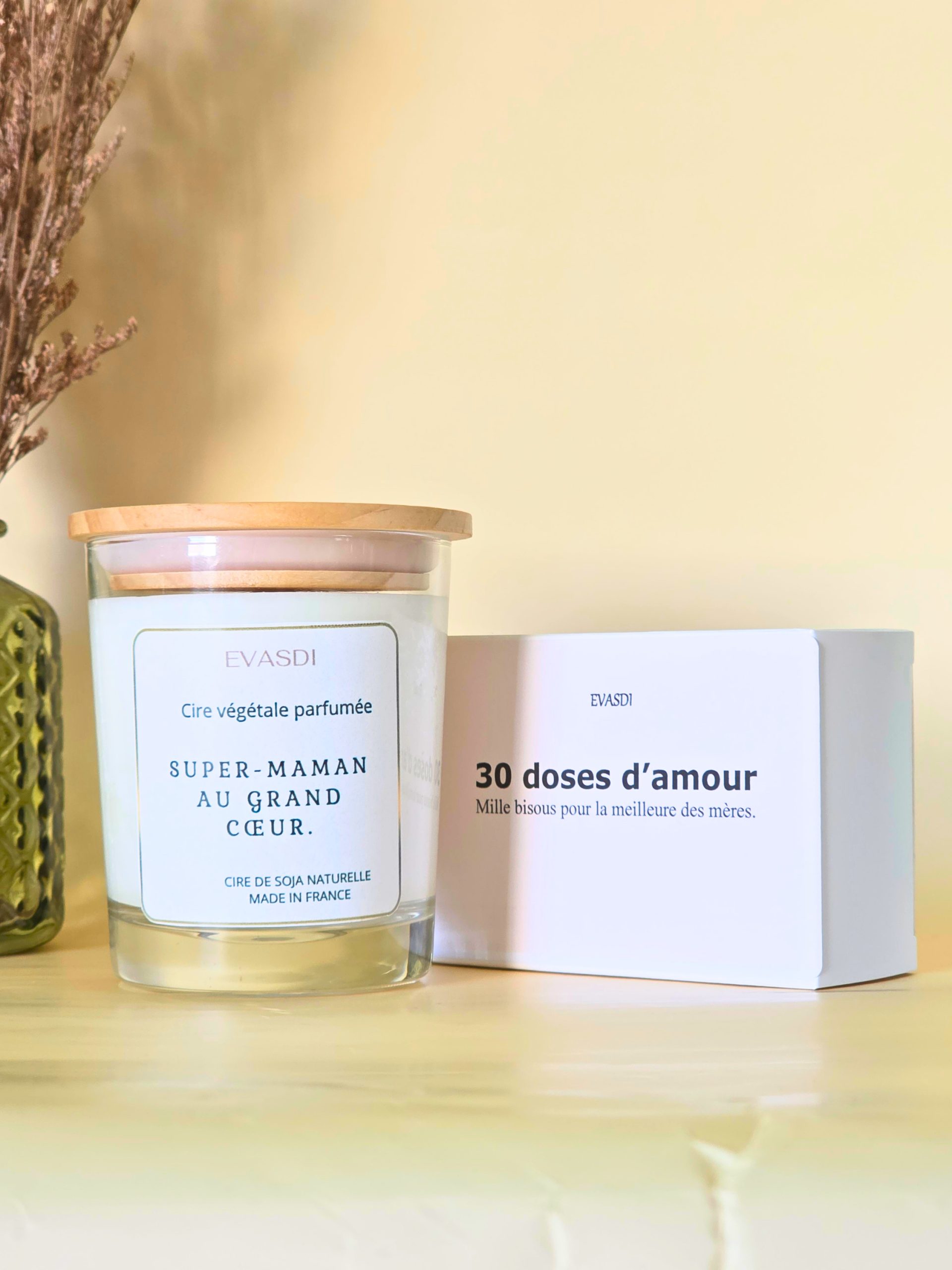 bougie parfumée à message